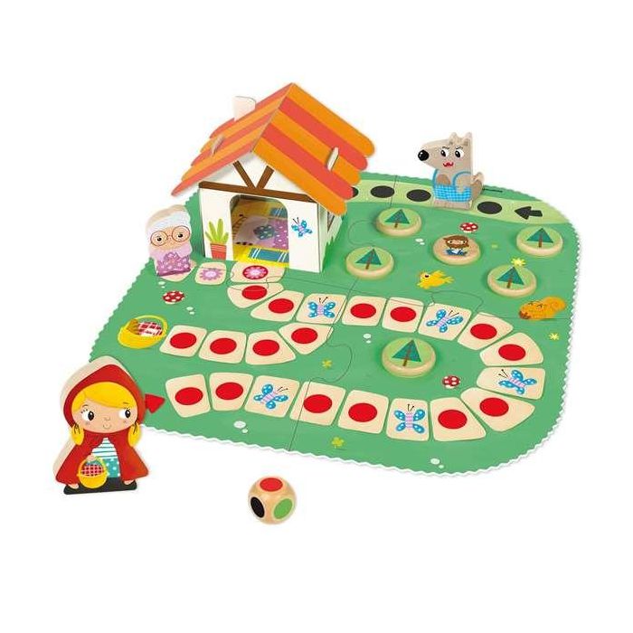 Goula Juego Caperucita Roja de Madera ¡Ayuda a Caperucita a Llegar a Casa de la Abuelita! para Niños a partir de 2 Años 5