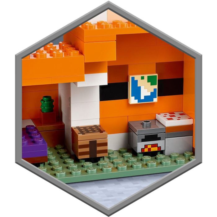 LEGO Minecraft El Refugio-Zorro - Juego de Construcción 193 Piezas para Niños de 8+ Años 8