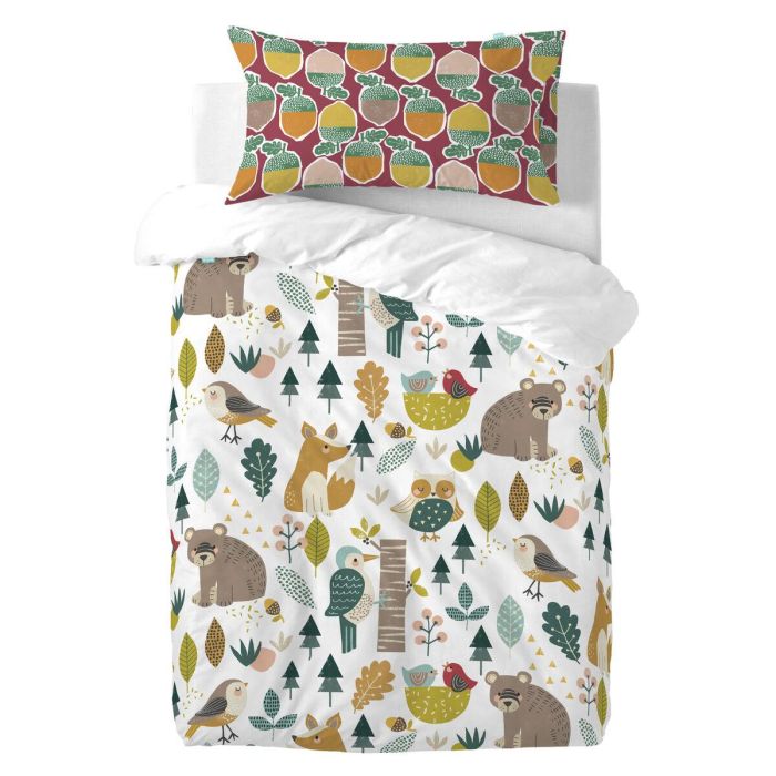 Funda de almohada HappyFriday Moshi Moshi Harvestwood Multicolor 50 x 75 cm 1