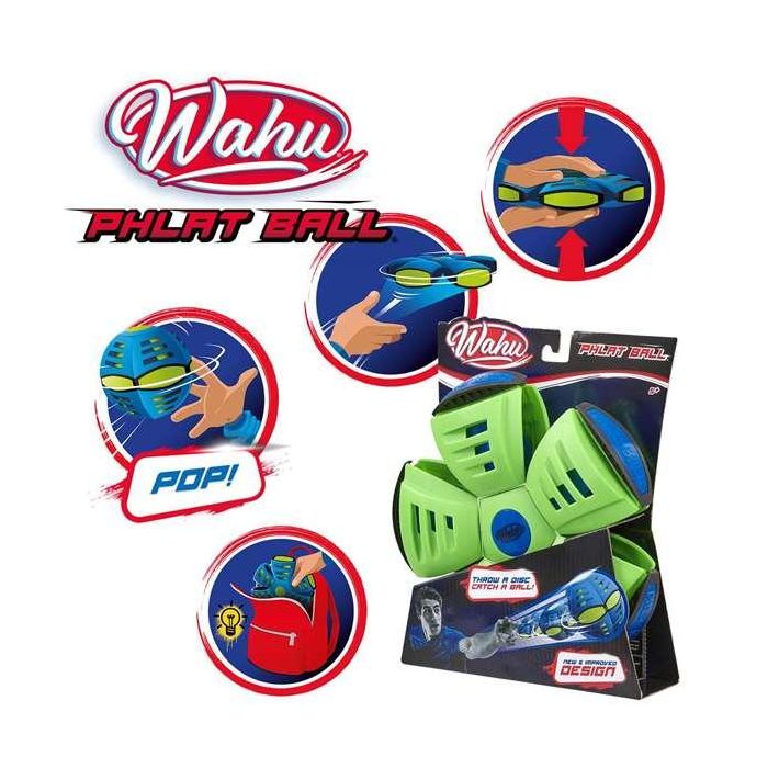 Pelota wahu phlat ball. lanza como disco y recoge como pelota. 24x6x27 cm - modelos surtidos 9 Pelota wahu phlat ball. lanza como disco y recoge como pelota. 24x6x27 cm - modelos surtidos 9