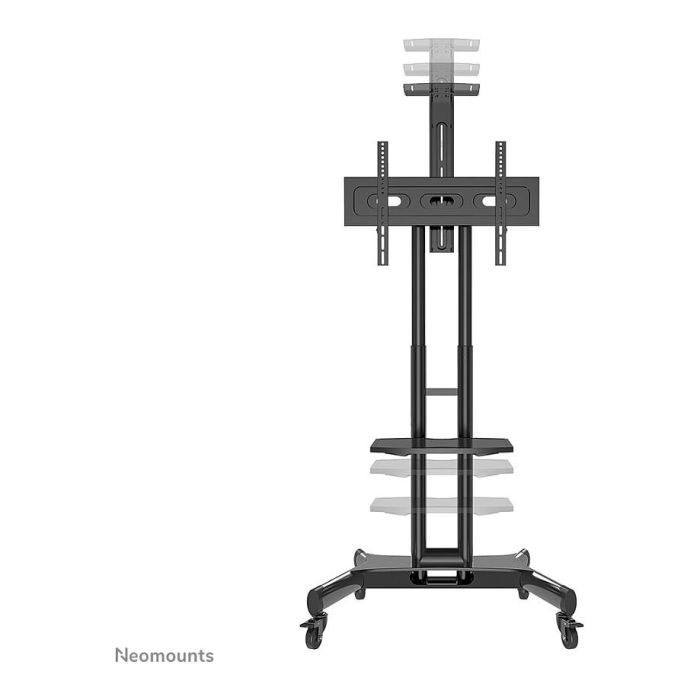 Neomounts NM-M1700BLACK Carrito para Pantallas de 32-75", 50 kg, Altura Ajustable 104-154 cm, VESA 200x200-600x400, Negro 9