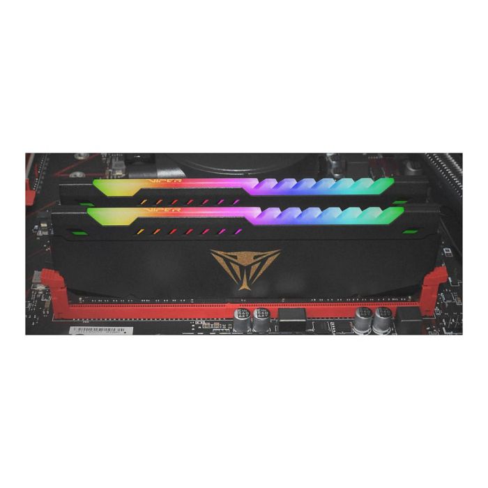 Patriot PVSR416G320C8K Viper Steel RGB DDR4 16GB (2x8GB) 3200MHz CL18 DIMM Memoria RAM con Intel XMP 2.0 Patriot PVSR416G320C8K Viper Steel RGB DDR4 16GB (2x8GB) 3200MHz CL18 DIMM Memoria RAM con Intel XMP 2.0