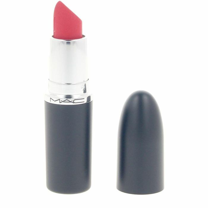 MAC Labial MACXIMAL Silky Matte #Ruby Woo 3.5g - Intensidad Duradera 12h, Hidratación 8h, Confort, Nutrición y Antigrietas