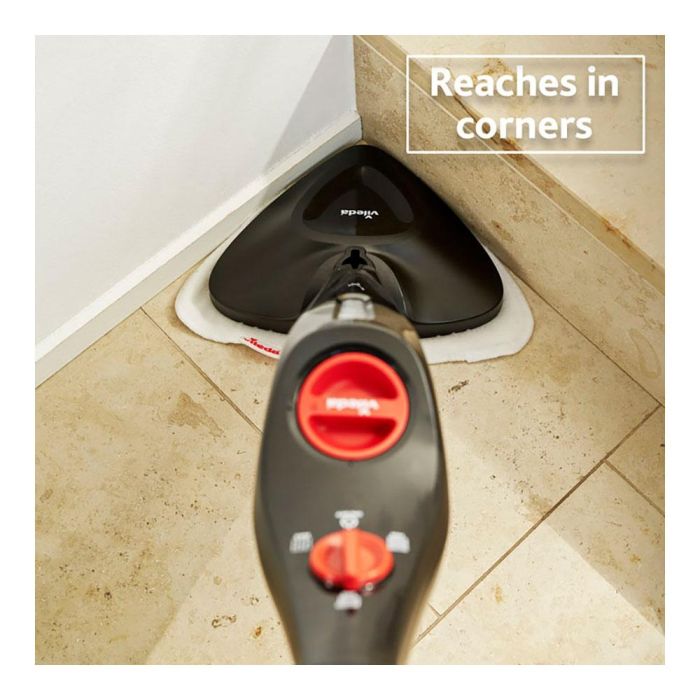 Vileda Steam Plus 168917 Mopa a Vapor, Limpieza Higiénica sin Químicos, Calentamiento Rápido 3