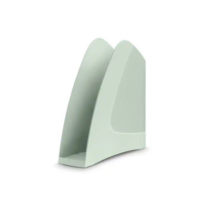 Cep Revistero de Plástico, Color Verde Salvia, para Documentos A4, Medidas 257x75x260 mm 1