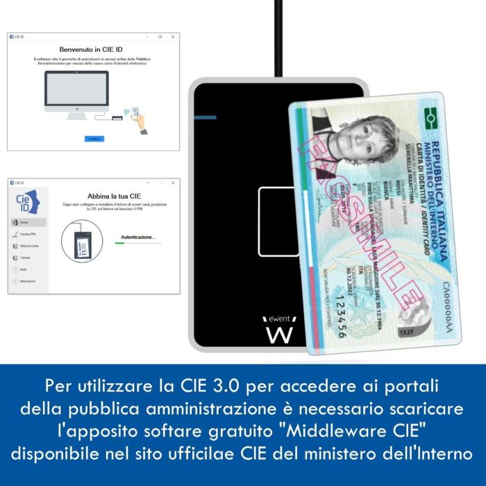 Ewent EW1053 Lector de Tarjetas Inteligentes Sin Contacto USB NFC para DNIe, Tarjeta Sanitaria, Windows, Mac - Negro 6 Ewent EW1053 Lector de Tarjetas Inteligentes Sin Contacto USB NFC para DNIe, Tarjeta Sanitaria, Windows, Mac - Negro 6