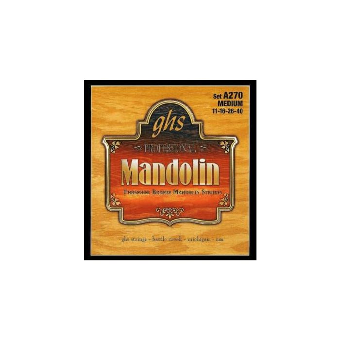 GHS Juego Cuerdas Mandolina Phosphor Bronze Medium 11-40