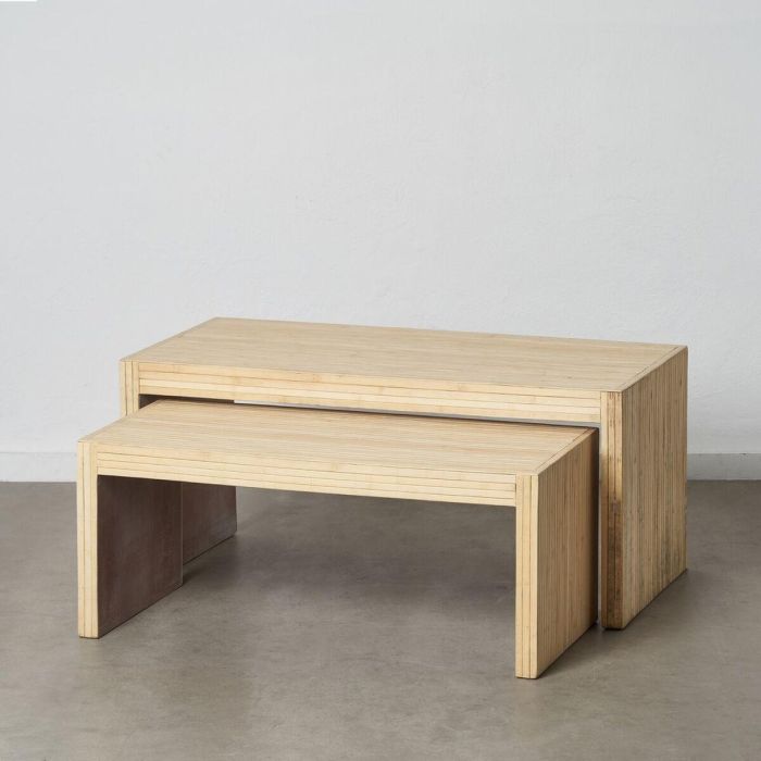 Mesa de Centro 110 x 55 x 50 cm Madera 2 Unidades 1 Mesa de Centro 110 x 55 x 50 cm Madera 2 Unidades 1