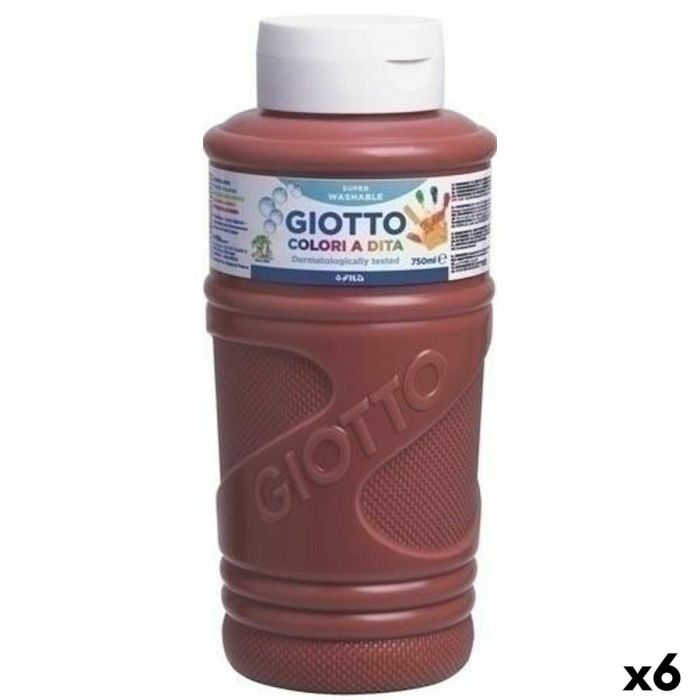 Pintura de Dedos Giotto Marrón 750 ml (6 Unidades) Pintura de Dedos Giotto Marrón 750 ml (6 Unidades)