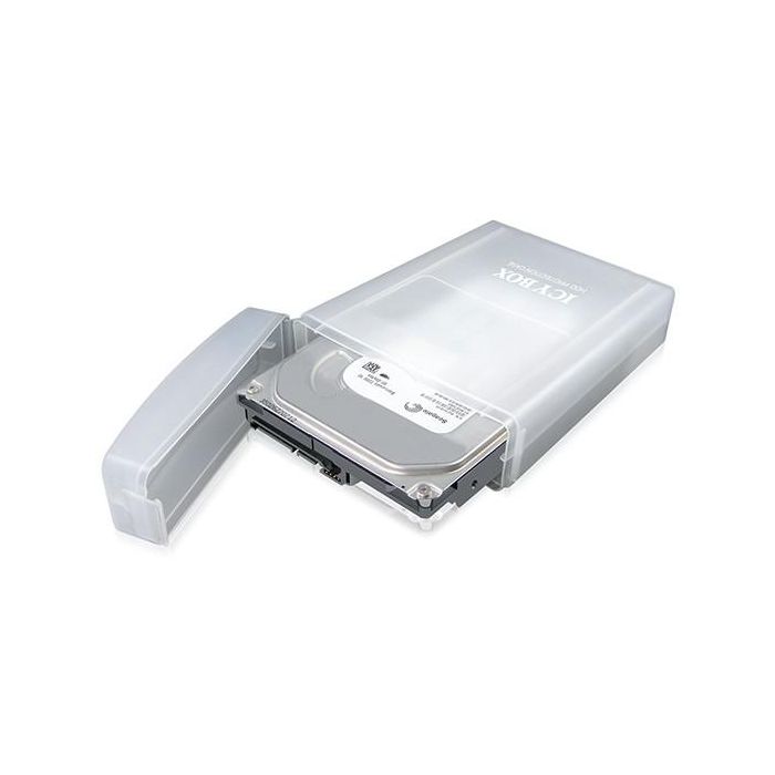 ICY BOX IB-AC602A Funda de protección para disco duro 3.5" plástico translúcido para cualquier marca