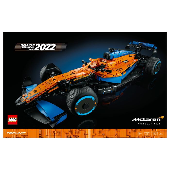 Lego 42141 Technic The McLaren Formula 1 2022 Race Car, modelo a escala F1, kit de construcción para adultos