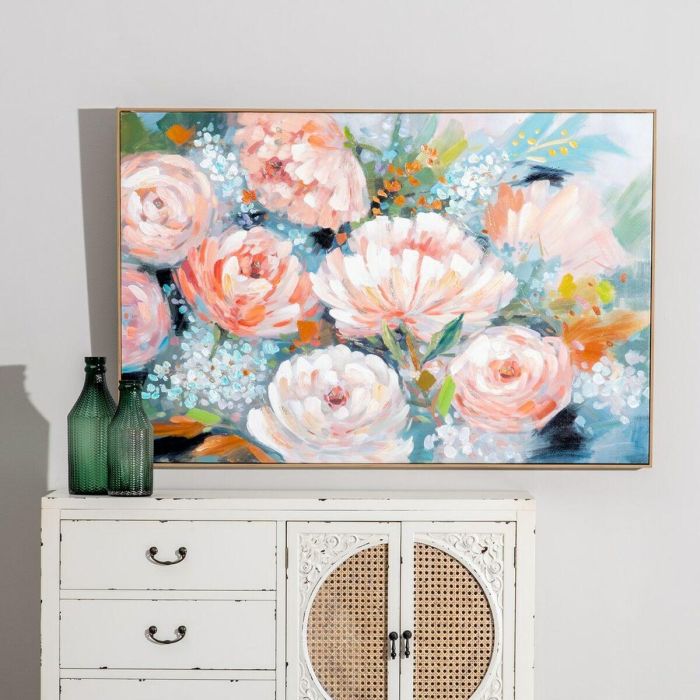 Cuadro Lienzo Flores 120 x 5 x 80 cm 5 Cuadro Lienzo Flores 120 x 5 x 80 cm 5