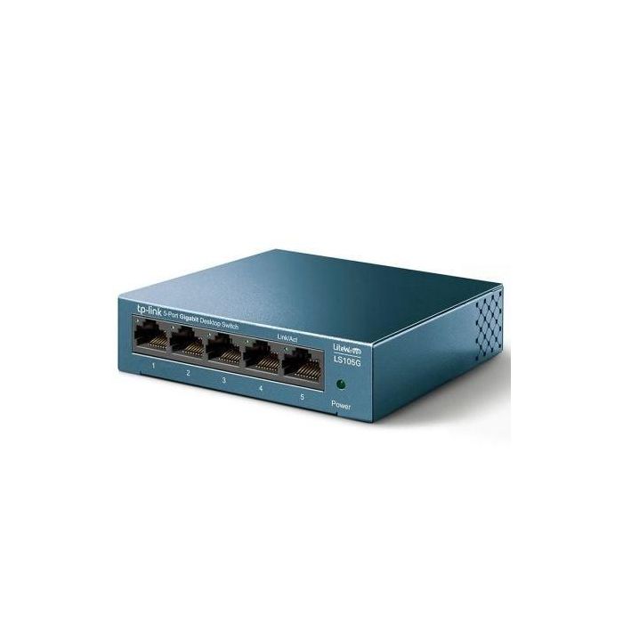 TP-Link LS105G No administrado Gigabit Ethernet (10/100/1000) Azul TP-Link LS105G No administrado Gigabit Ethernet (10/100/1000) Azul