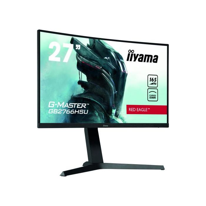 Iiyama GB2766HSU-B1 Monitor Gaming 27" FHD 1ms 165Hz VA Curvo 1500R Negro Altavoces VESA HDMI DisplayPort USB