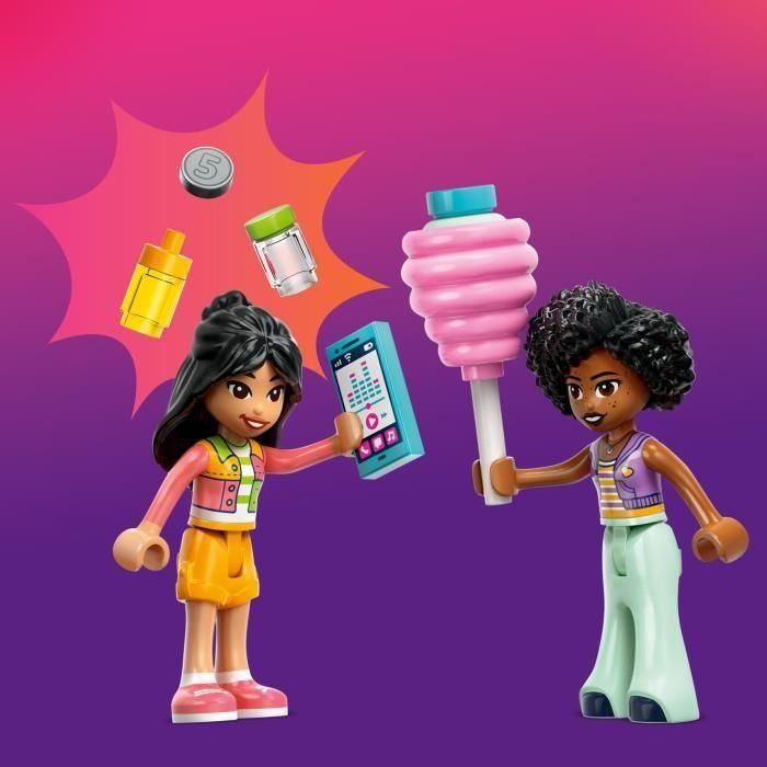 Juego de construccion puesto de algodón de azúcar y moto lego friends 3 Juego de construccion puesto de algodón de azúcar y moto lego friends 3