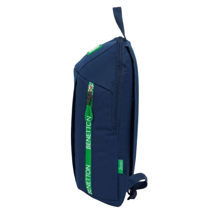 Mochila Casual Benetton Green Azul marino 22 x 39 x 10 cm 2