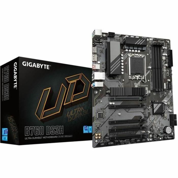 GIGABYTE GIG1688241533692 Placa base B760 DS3H compatible con Intel 14ª Gen DDR5 hasta 7600 MHz 2x PCIe 4.0 M.2 26
