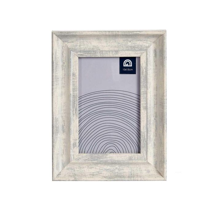 Portafotos Efecto Madera Plata 10x15 cm Giftdecor - Marco fotos plástico y vidrio (24 Unidades) 2