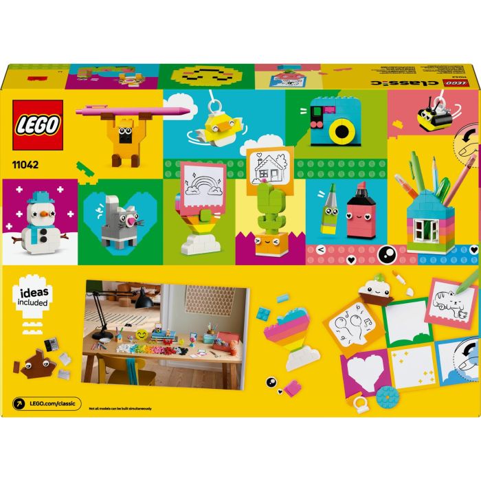 LEGO 11042 Caja Feliz Creativa Classic, Set de Construcción con 680 Ladrillos y Elementos Especiales, Guía Inspiradora y 10 Modelos Rápidos para Niños +5 Años 8 LEGO 11042 Caja Feliz Creativa Classic, Set de Construcción con 680 Ladrillos y Elementos Especiales, Guía Inspiradora y 10 Modelos Rápidos para Niños +5 Años 8