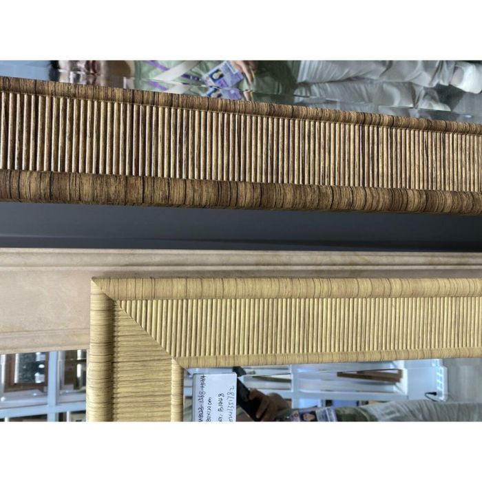 Espejo de pared Home ESPRIT Beige Natural Scandi 60 x 2 x 90 cm (4 Unidades) 1