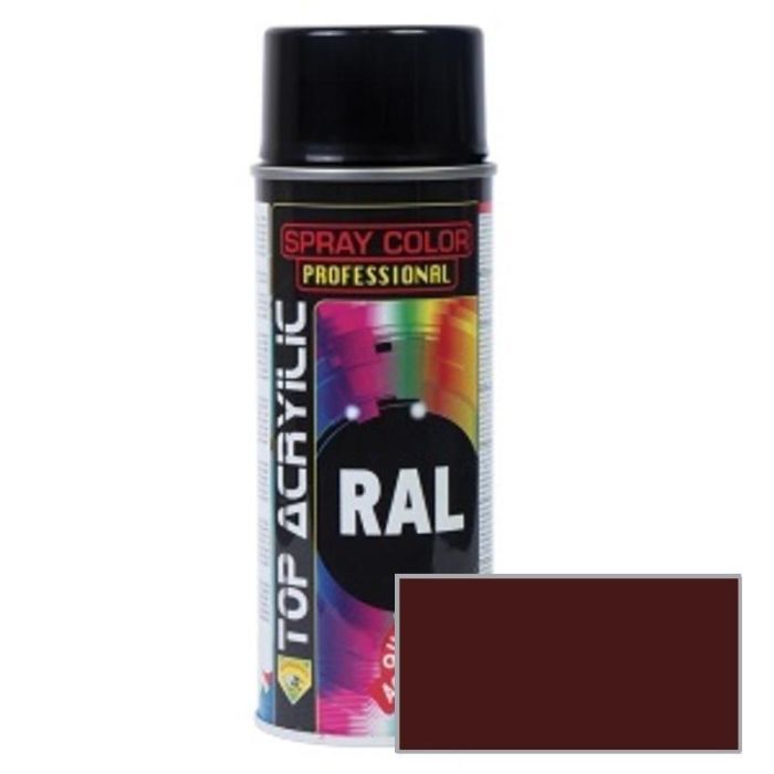 TOP ACRYLIC RAL-8016 Spray Acrílico Marrón Caoba 400ml