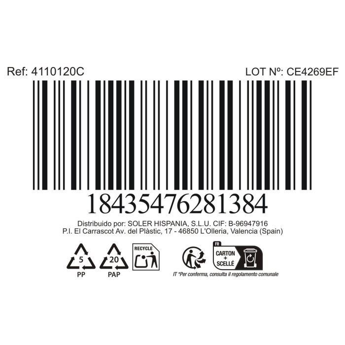 La Mediterranea Bandeja "Calobra" Crema 26.5 x 14 cm (24 Unidades)