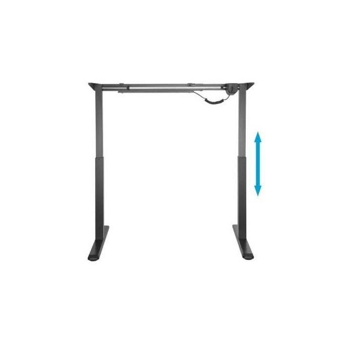 Aisens DF01B-079 Bastidor de Escritorio Motorizado Altura Ajustable con Panel de Control, 80kg, Negro (Tablero no incluido) 2