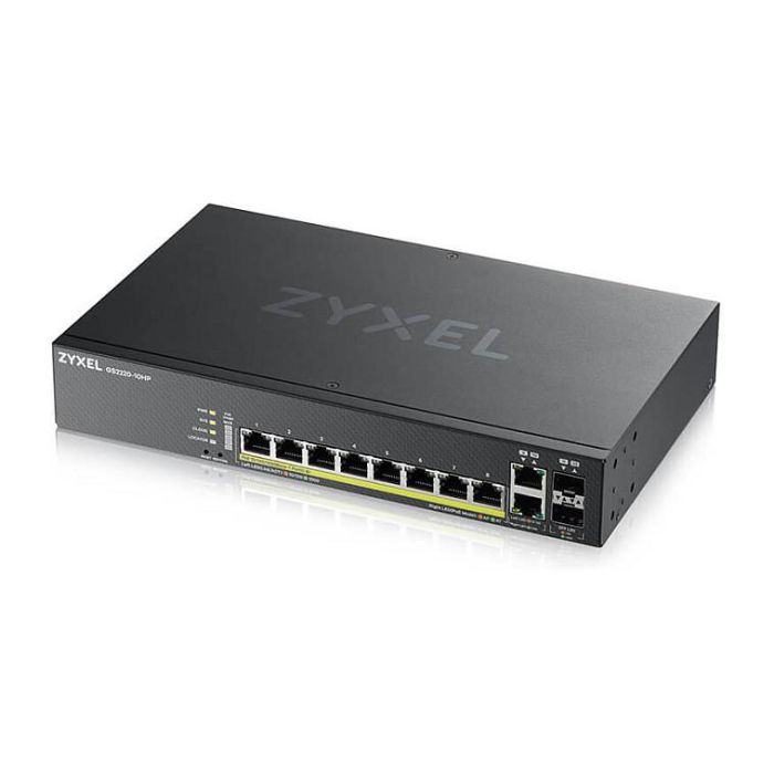 Zyxel GS2220-10HP-EU0101F Switch Gestionado L2 Gigabit Ethernet con PoE Negro 3