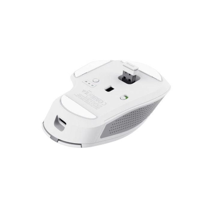 Trust 24935 Ratón Ozaa+ Inalámbrico Bluetooth Multidispositivo Recargable 3200 DPI Silencioso Doble Rueda Blanco 4 Trust 24935 Ratón Ozaa+ Inalámbrico Bluetooth Multidispositivo Recargable 3200 DPI Silencioso Doble Rueda Blanco 4