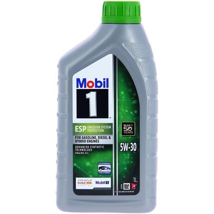 Bidón de aceite de motor - MOBIL1 - 5W30 ESP - 1 L - 4 estaciones