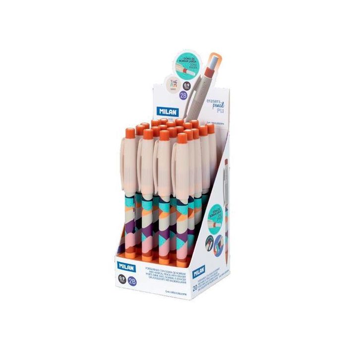 Milan Portaminas Pl1 Serie The Gun 0.9 mm 2B C-Surtidos Caja Expositora 20 Ud Milan Portaminas Pl1 Serie The Gun 0.9 mm 2B C-Surtidos Caja Expositora 20 Ud