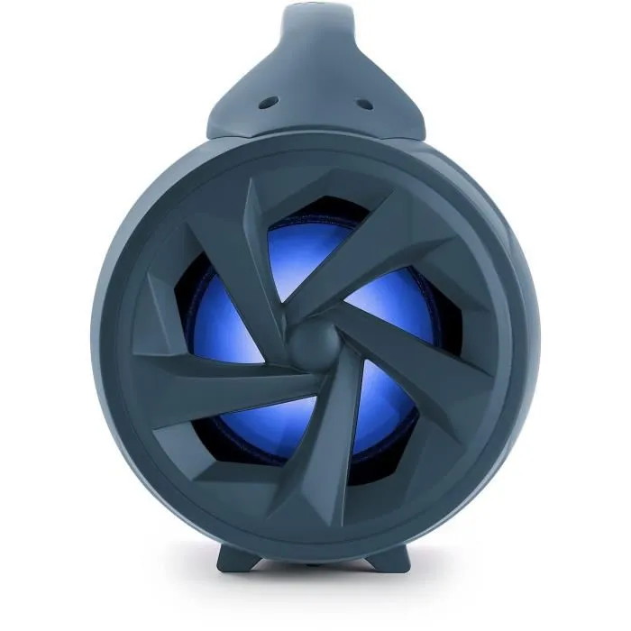 Bigben Interactive PARTYBTLITEDB Altavoz Inalámbrico Bluetooth con Micrófono y Efectos de Luz, 50W, Azul Oscuro 3