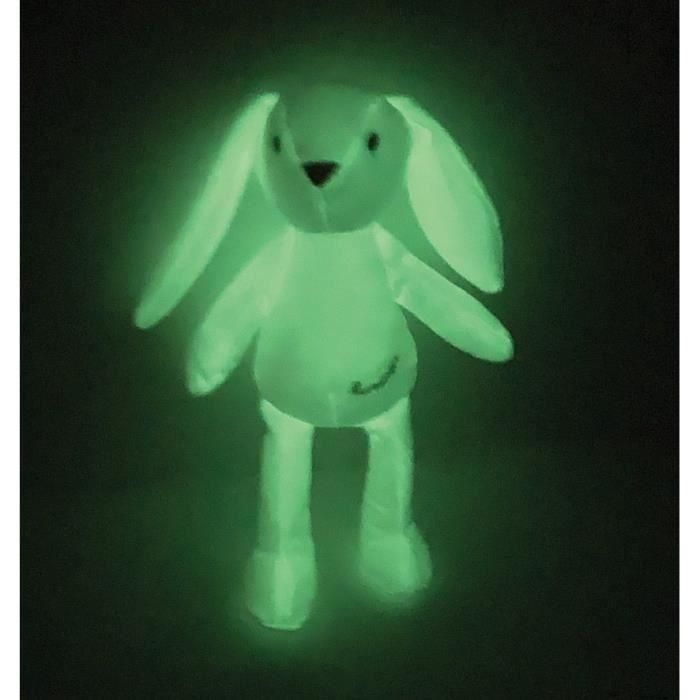 JEMINI Luminou Conejo blanco Peluche natural luminoso que funciona sin batería +/- 20 cm 1 JEMINI Luminou Conejo blanco Peluche natural luminoso que funciona sin batería +/- 20 cm 1