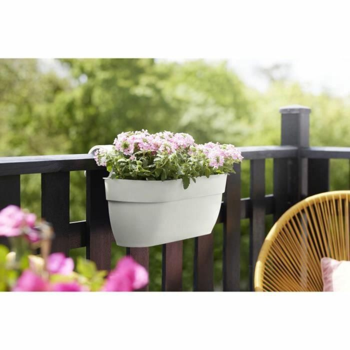 ELHO - Maceta - Vibia Campana Easy Hanger Grande - Blanco Seda - Balcón exterior - L 24,1 x An 46 x Al 26,5 cm 3