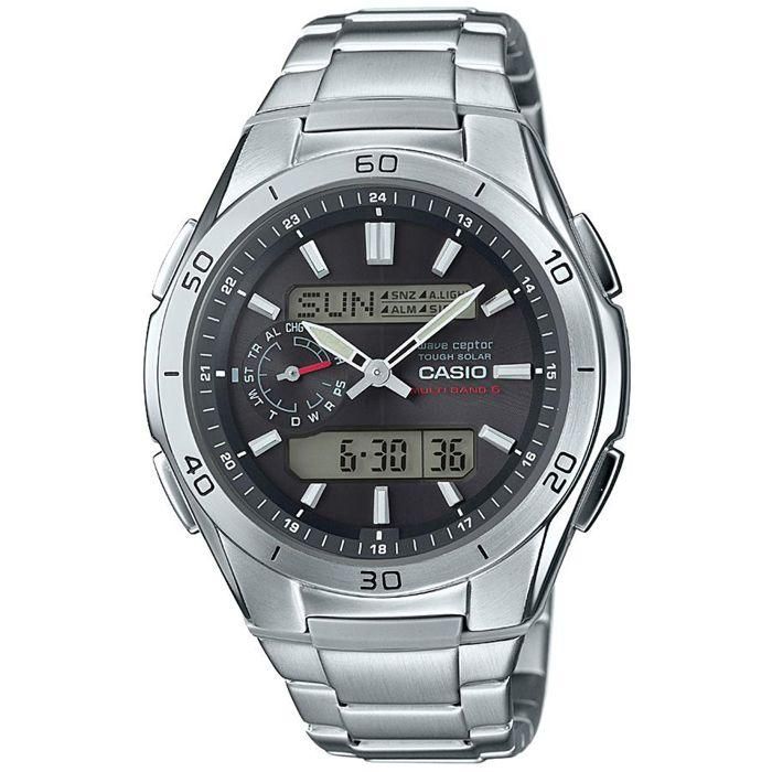 CASIO - Reloj de acero inoxidable - WAVECEPTOR - Gris