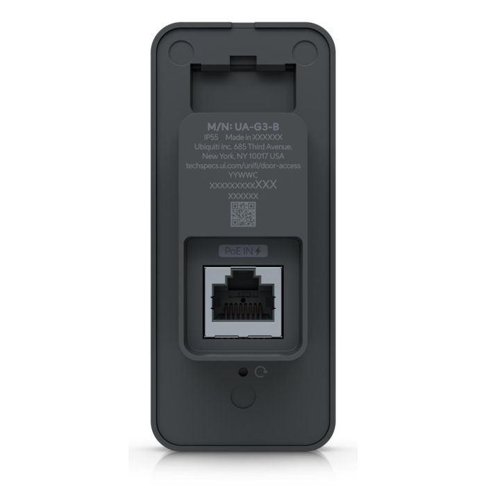 Ubiquiti BLE 4.1 NFC PoE 1x 10/100 MbE RJ45 port 48V DC 5W Proximity sensor Lector de acceso negro compacto 3ª generación con Apple Touch Pass 5