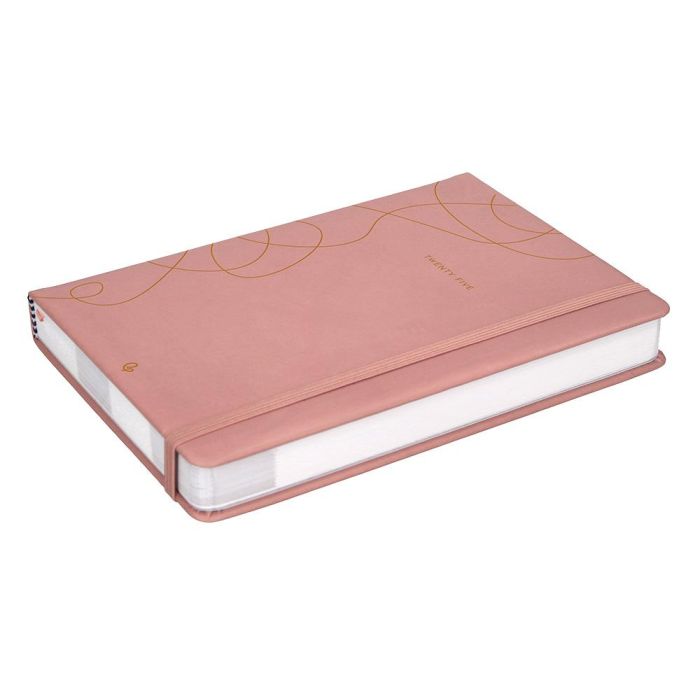 Agenda Encuadernada Liderpapel Efira A5 2025 Dia Pagina Color Rosa Nude Papel 70 gr 7