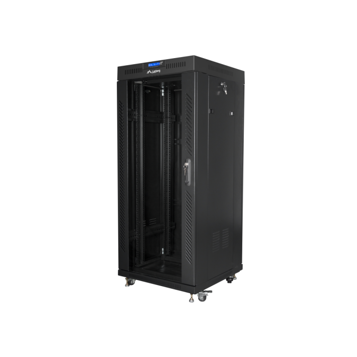 LANBERG Rack Independiente 19inch Cabinet 27U 600x600 Puerta Cristal Negro