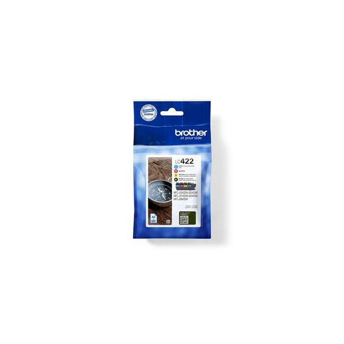 Brother LC-422VAL Tinta Ink-jet Original Negra y Color para MFC-J5340DW, MFC-J5740DW, MFC-J6540DW, MFC-J6940DW (550 páginas Negro / 500 páginas Color) 0 Brother LC-422VAL Tinta Ink-jet Original Negra y Color para MFC-J5340DW, MFC-J5740DW, MFC-J6540DW, MFC-J6940DW (550 páginas Negro / 500 páginas Color) 0