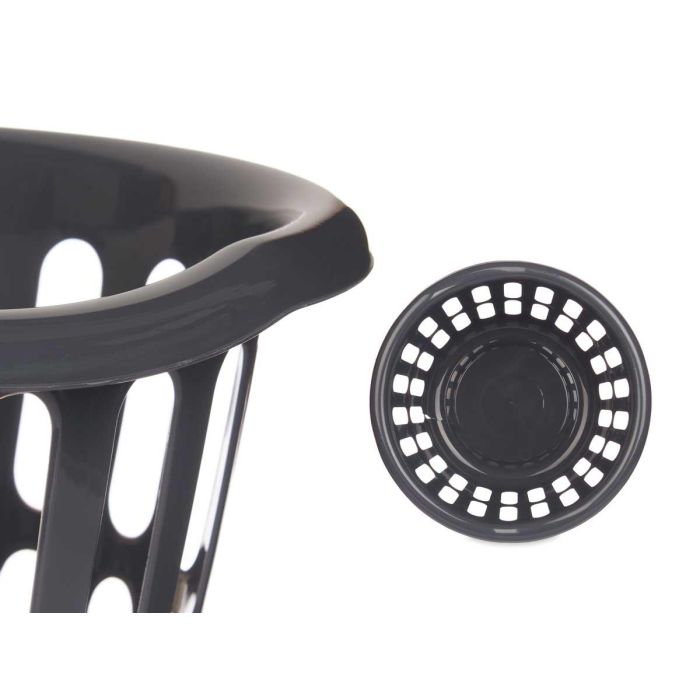 Cesto Redondo Kipit 40 cm Diámetro Calado Antracita - 27 Litros (18 Unidades) 3 Cesto Redondo Kipit 40 cm Diámetro Calado Antracita - 27 Litros (18 Unidades) 3