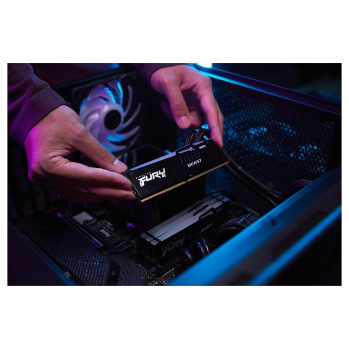 Kingston FURY Beast RGB 16GB (2x8GB) DDR5 5600MHz CL40 DIMM Kit para PC con Disipador 8