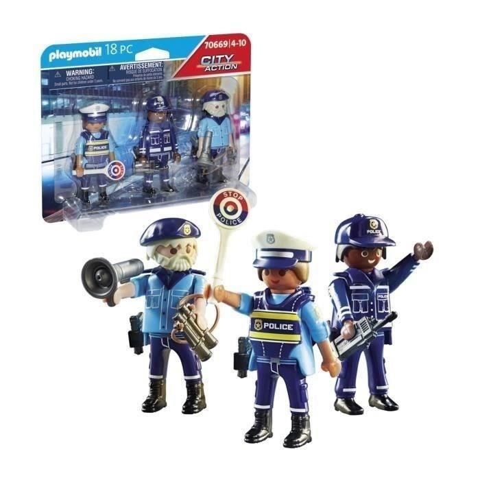 Playmobil Ciudad Set Figuras Policias 4 Playmobil Ciudad Set Figuras Policias 4