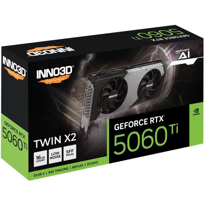 Inno3D RTX 5060 Ti TWIN X2 16GB GDDR7 Tarjeta Gráfica 1 Inno3D RTX 5060 Ti TWIN X2 16GB GDDR7 Tarjeta Gráfica 1