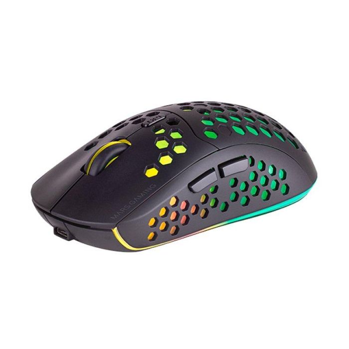 Mars Gaming MMW3 Ratón Gaming Inalámbrico 2.4G, Batería Recargable, Sensor Óptico 3200 DPI, Diseño Ultraligero HIVE RGB, Switches HUANO 1 Mars Gaming MMW3 Ratón Gaming Inalámbrico 2.4G, Batería Recargable, Sensor Óptico 3200 DPI, Diseño Ultraligero HIVE RGB, Switches HUANO 1