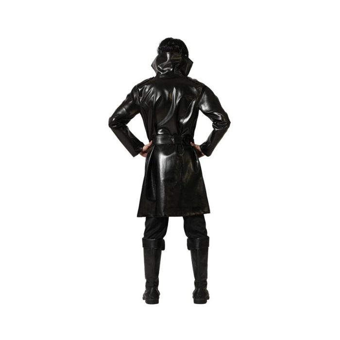 Disfraz Vampiro Clásico Con Camiseta Roja Y Capa Negra Para Adulto XL