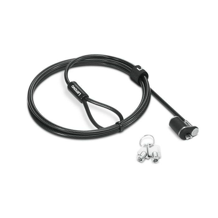 Lenovo Cable de Seguridad Antirrobo NanoSaver Essential para Laptops, Docking Stations, Monitores y PCs, Protección de Activos Físicos