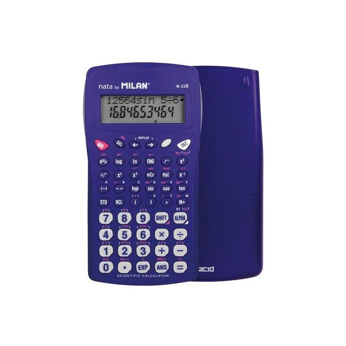 Calculadora Cientifica Milan 10+2 Digitos M228 Acid Azul