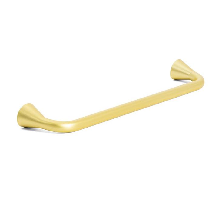 Viefe Tirador para Mueble Modelo Bella de Zamak, Acabado Oro Cepillado, 160mm entre Agujeros, 176mm Largo Total 2