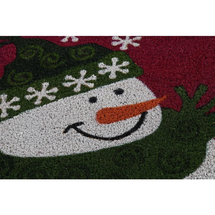 DKD Home Decor Felpudo Navidad Tradicional Rojo Verde Fibra Coco PVC 40 x 60 cm (2 Unidades) 2