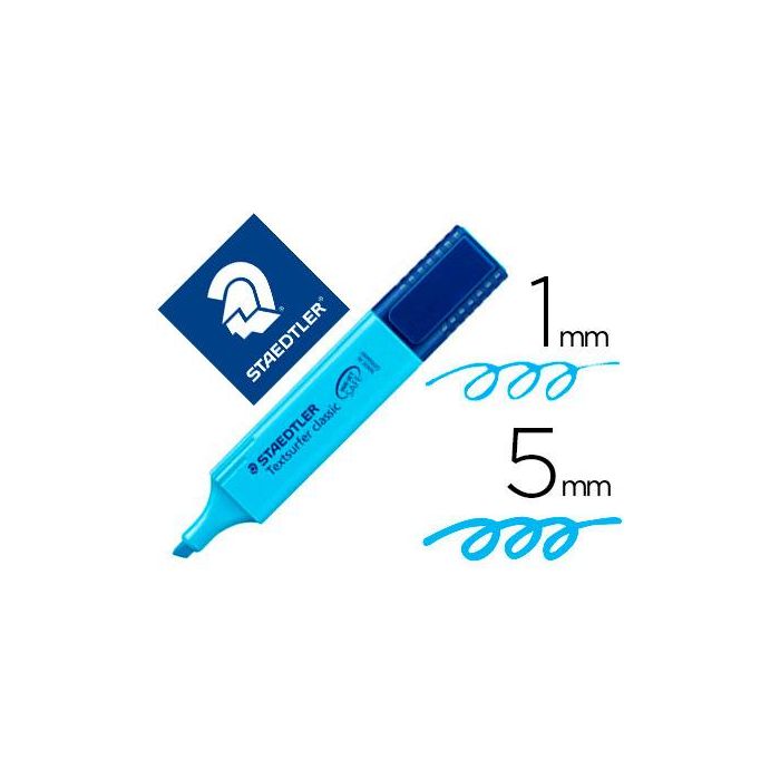 Rotulador Staedtler Textsurfer Classic 364 Fluorescente Azul 10 unidades